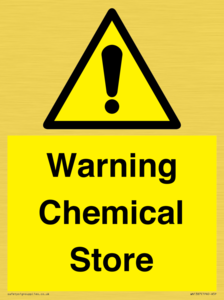 Warning Chemical Store